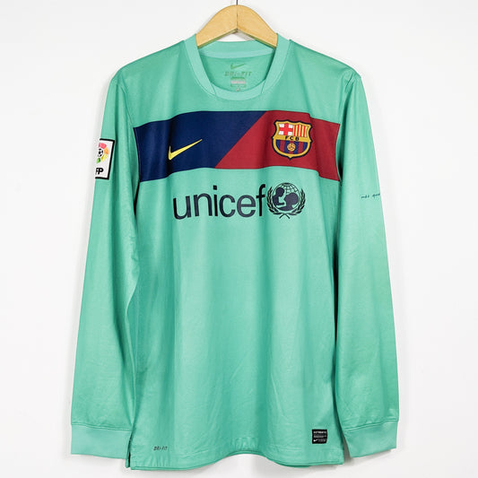 Authentic Barcelona 2010/2011 Away - Messi #10 Size M (Long Sleeve)