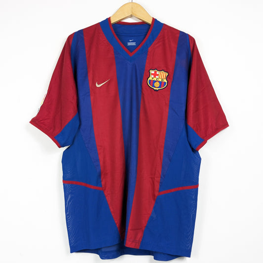 Authentic Barcelona 2002/2003 Home - Riquelme #10 Size L fit XL (Player Issue)