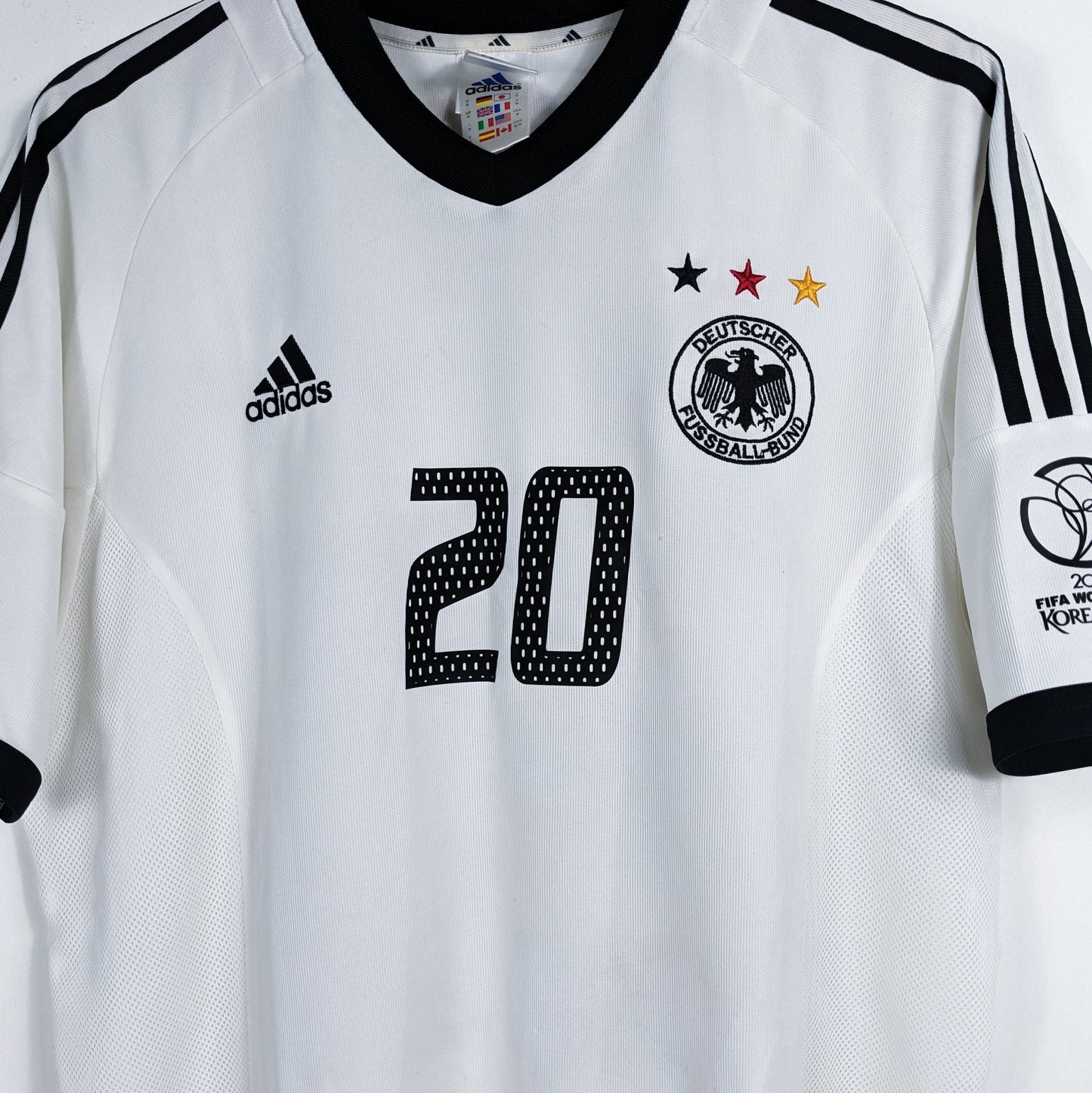 Authentic Germany 2002 Home - Bierhoff #20 Size L (World Cup)