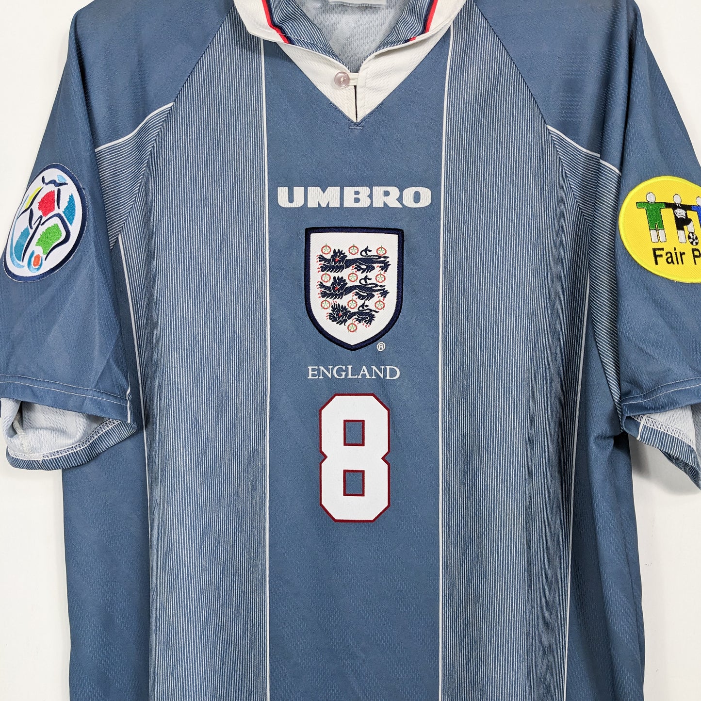 Authentic England 1996 Away - Gascoigne #8 Size XL (EURO)