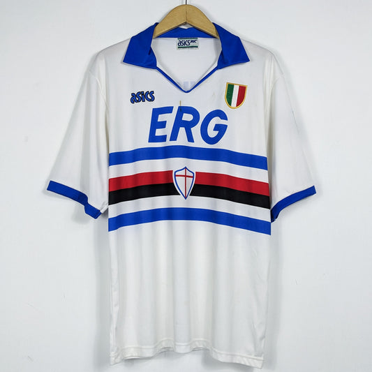 Authentic Sampdoria 1990/1991 Away - Vierchowod #5 Size XL