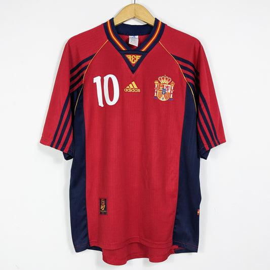 Authentic Spain 1998/1999 Home - Raul #10 Size M