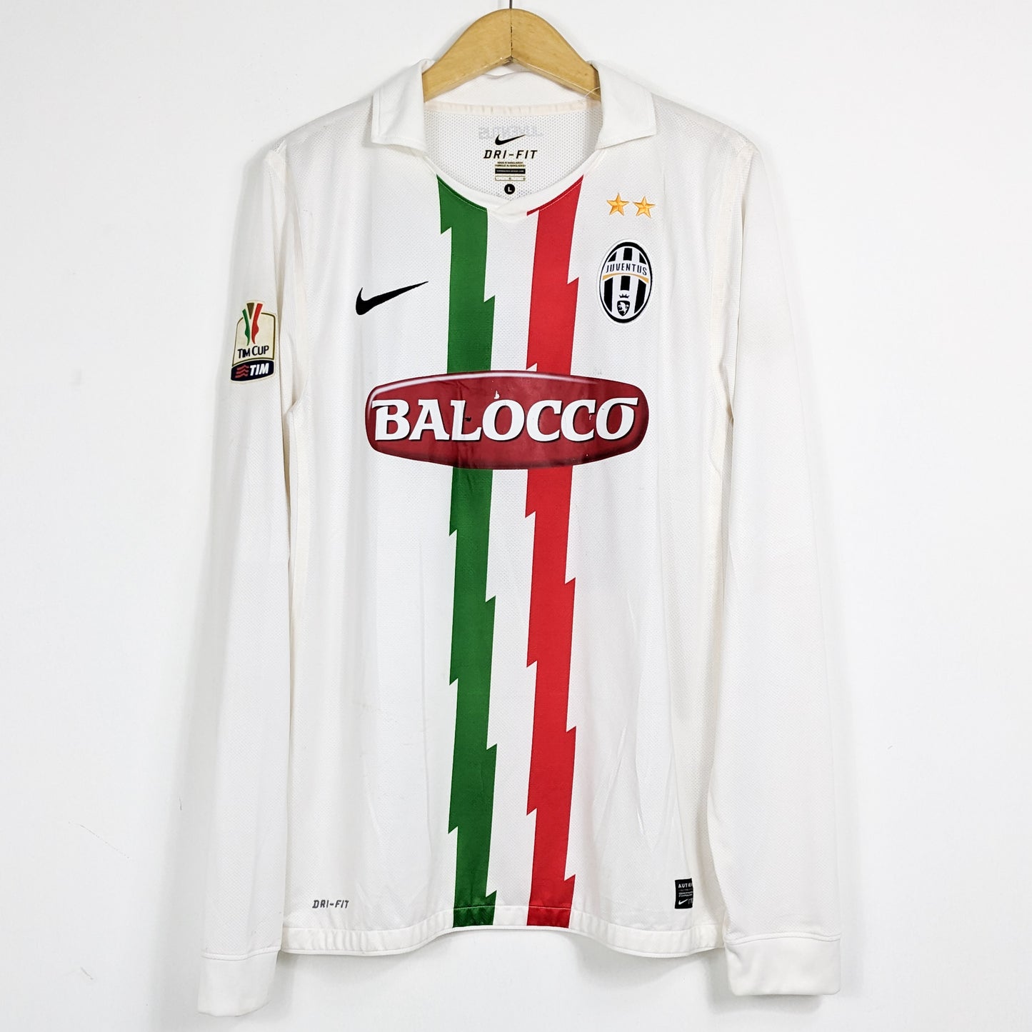 Authentic Juventus 2010/2011 Away - Bonucci #19 Size L (Long Sleeve) (Player Issue)