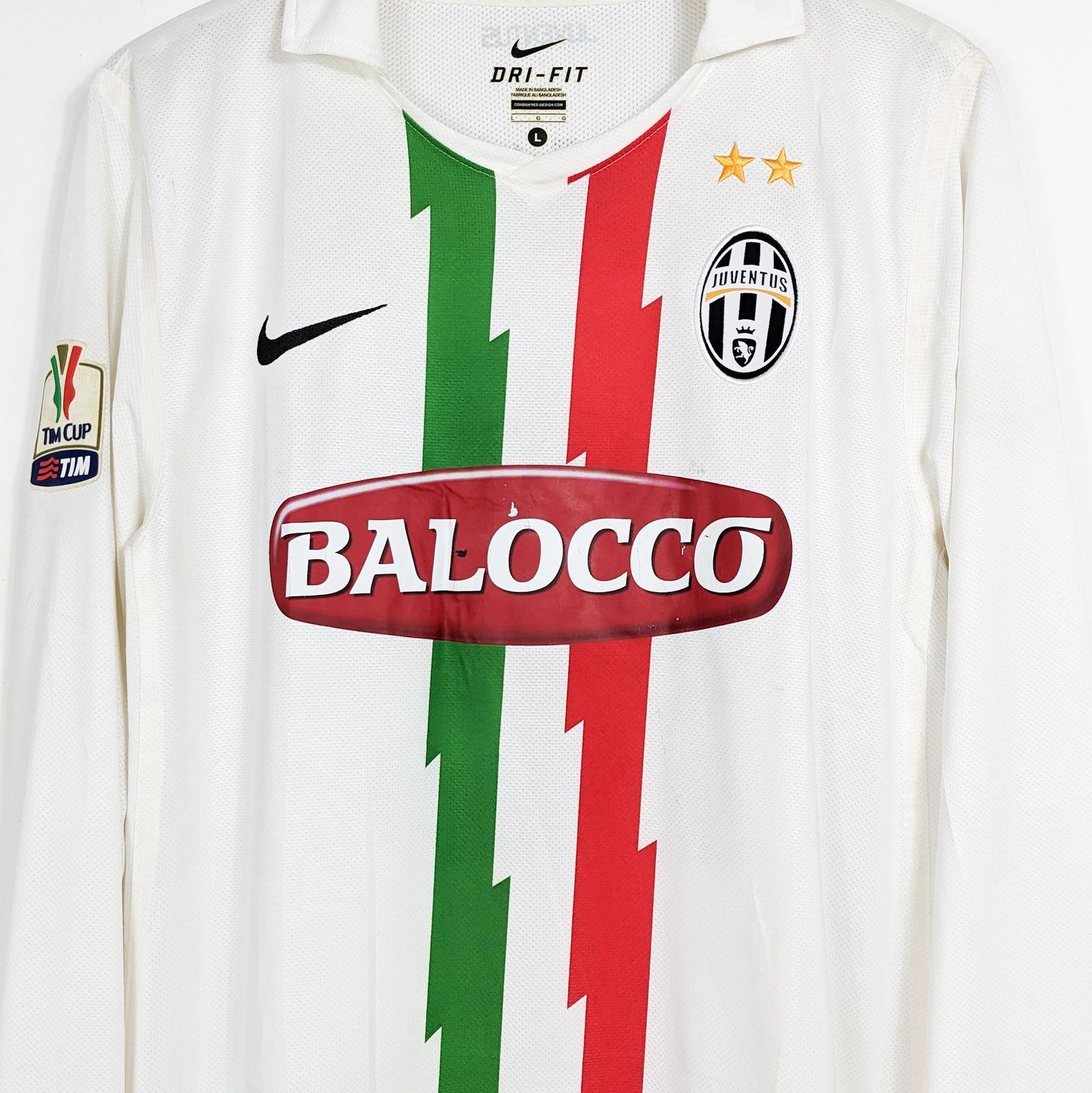 Authentic Juventus 2010/2011 Away - Bonucci #19 Size L (Long Sleeve) (Player Issue)