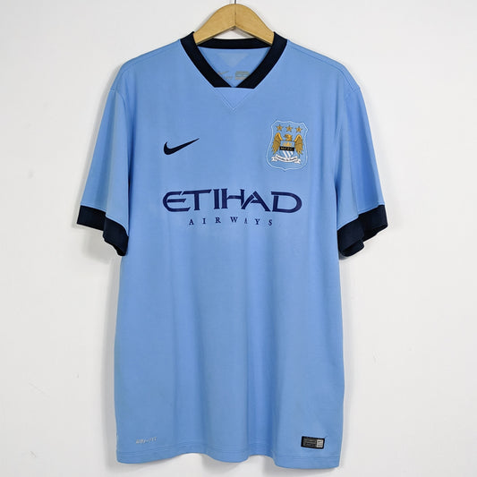 Authentic Manchester City 2014/2015 Home - Kun Aguero #16 Size XL