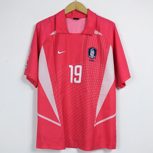 Authentic Korea 2002 Home -  Ahn Jung Hwan #19 Size L (World Cup)