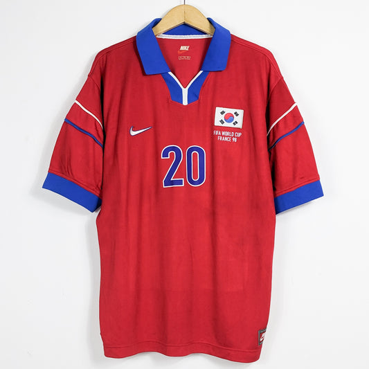 Authentic South Korea 1998 Home - M.B Hong #20 Size XL (World Cup)