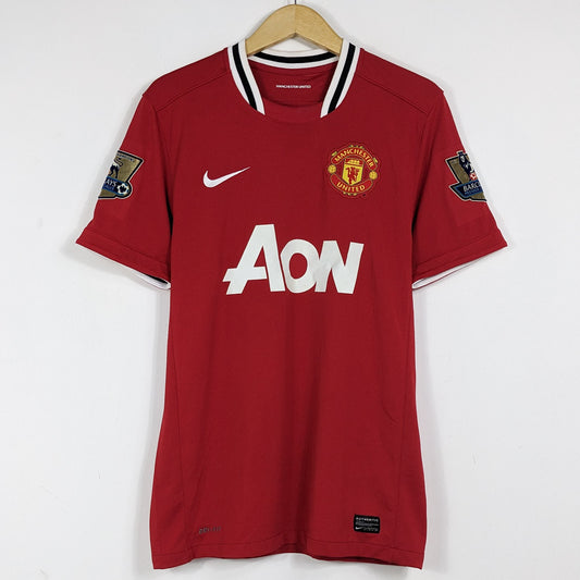 Authentic Manchester United 2011-12 Home - Vidic #15 Size M