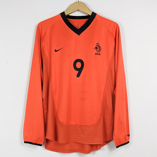 Authentic Netherland 2000-02 Home - V.Nistelrooy #9 Size L (Long Sleeve)