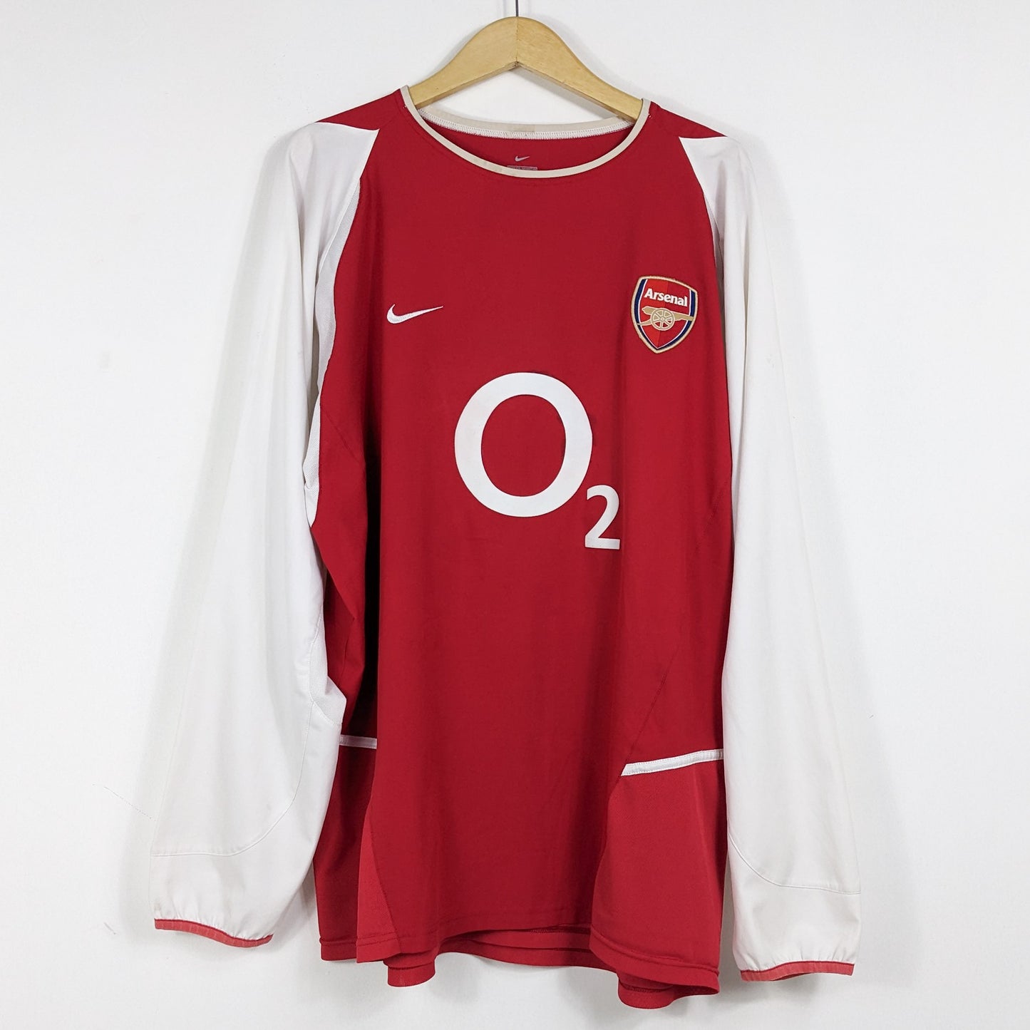 Authentic Arsenal 2002/03 Home - Bergkamp #10 Size XXL (Long Sleeve)