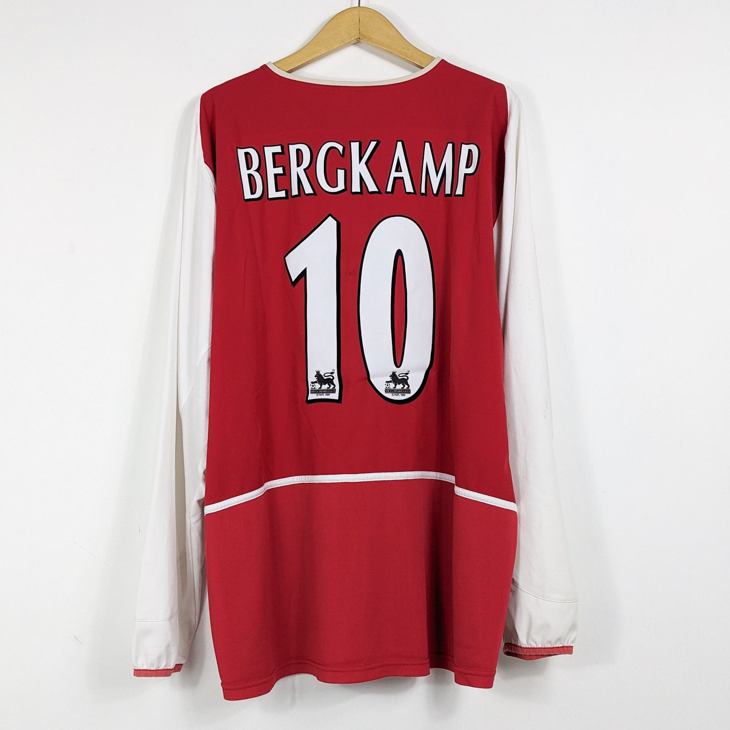 Authentic Arsenal 2002/03 Home - Bergkamp #10 Size XXL (Long Sleeve)