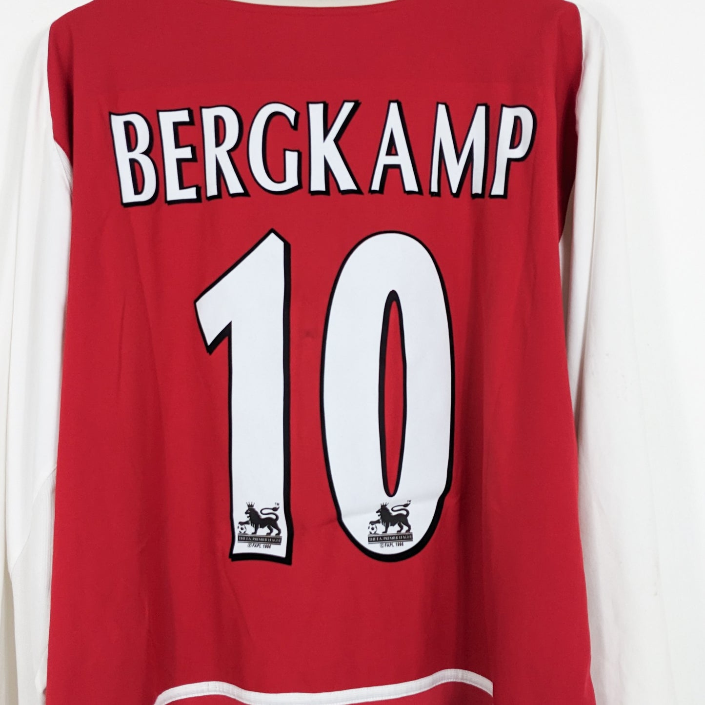 Authentic Arsenal 2002/03 Home - Bergkamp #10 Size XXL (Long Sleeve)