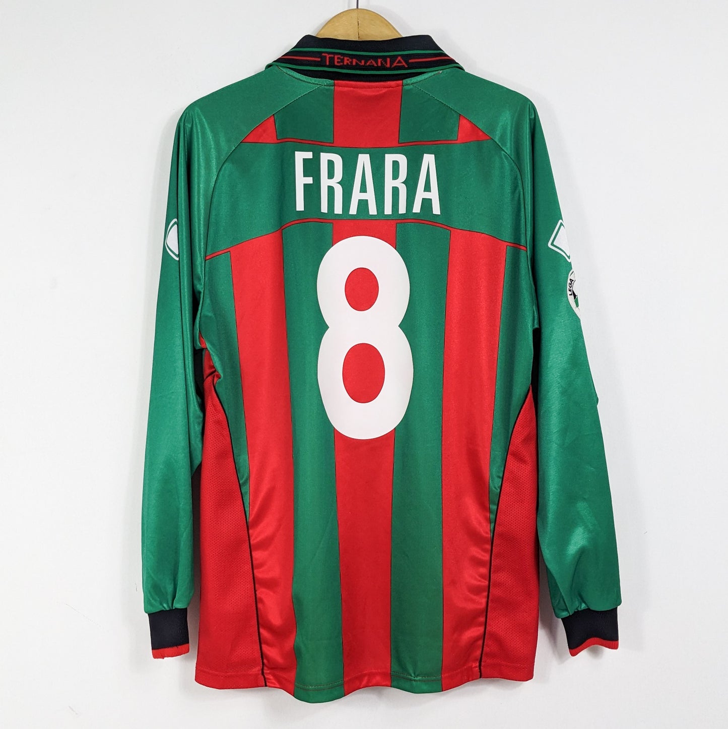 Authentic Ternana 2003/04 Home - Frara #8 Size L (Long Sleeve)