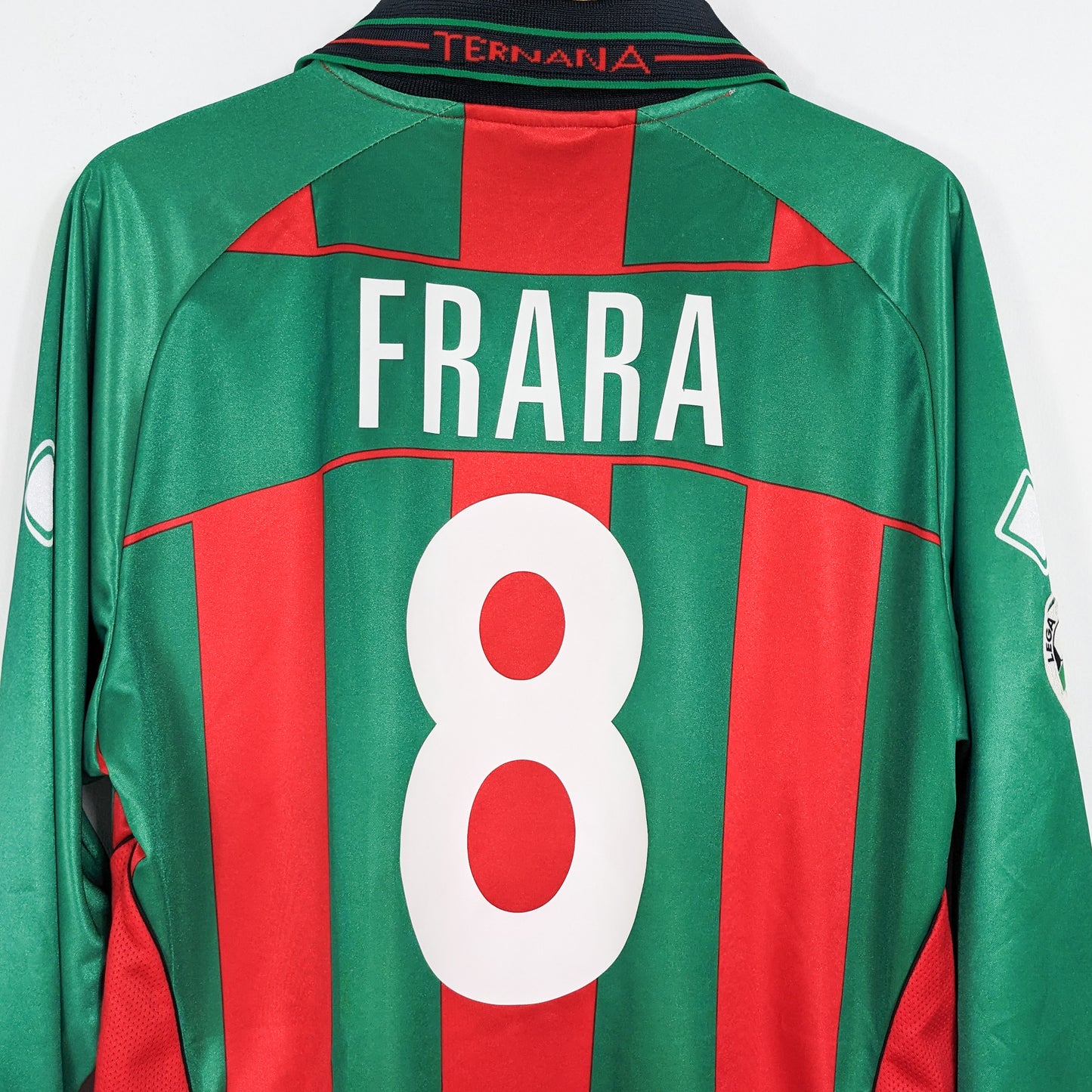 Authentic Ternana 2003/04 Home - Frara #8 Size L (Long Sleeve)