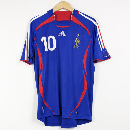 Authentic France 2006 Home - Zidane #10 Size L