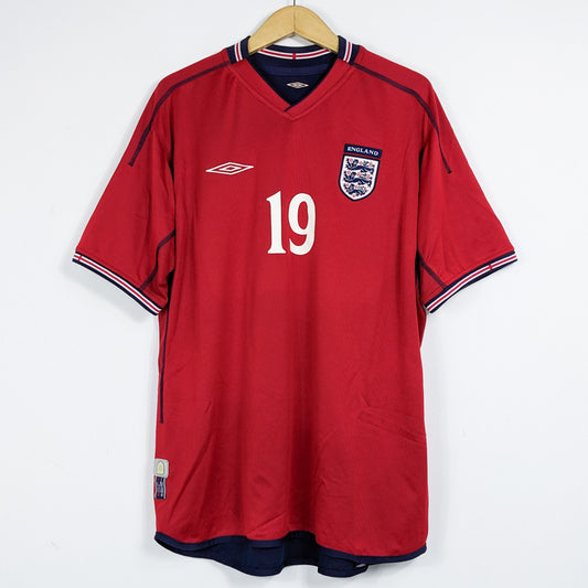 Authentic England 2002-04 Away - #19 Size XL (Reversible)