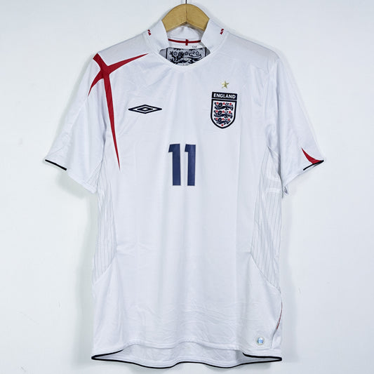 Authentic England 2006 Home - J.Cole #11 Size L