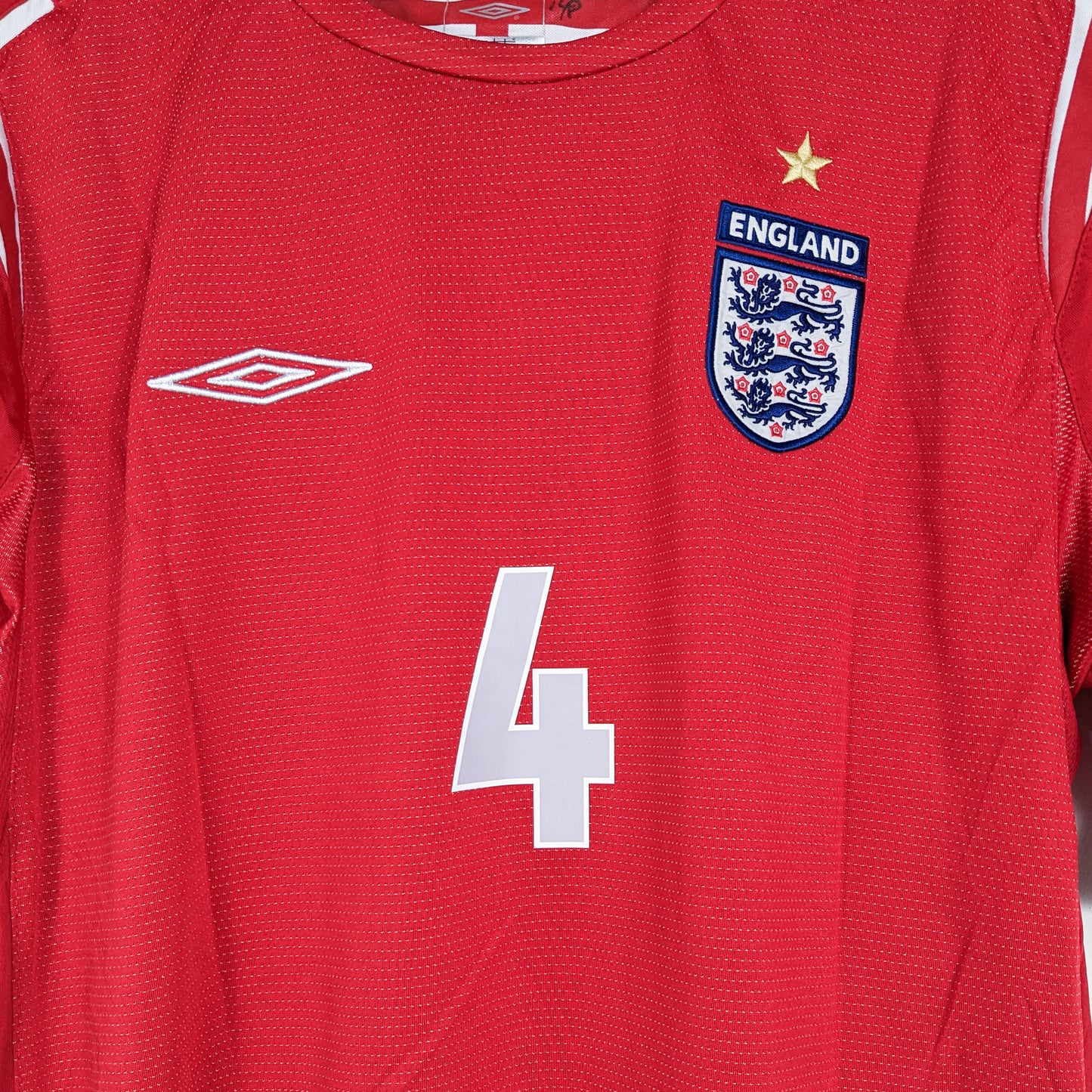 Authentic England 2002 Away - Gerrard #4 Size L