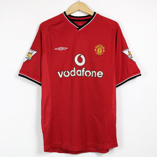 Authentic Manchester United 2000-02 Home  - Stam #6 Size M/L