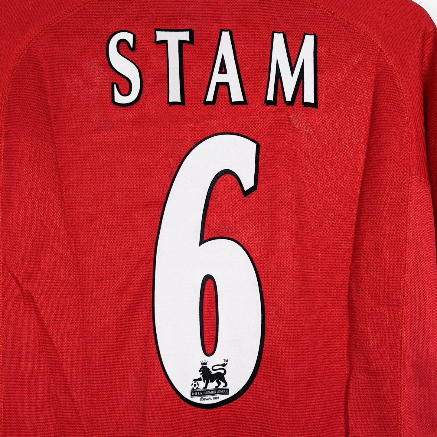 Authentic Manchester United 2000-02 Home  - Stam #6 Size M/L