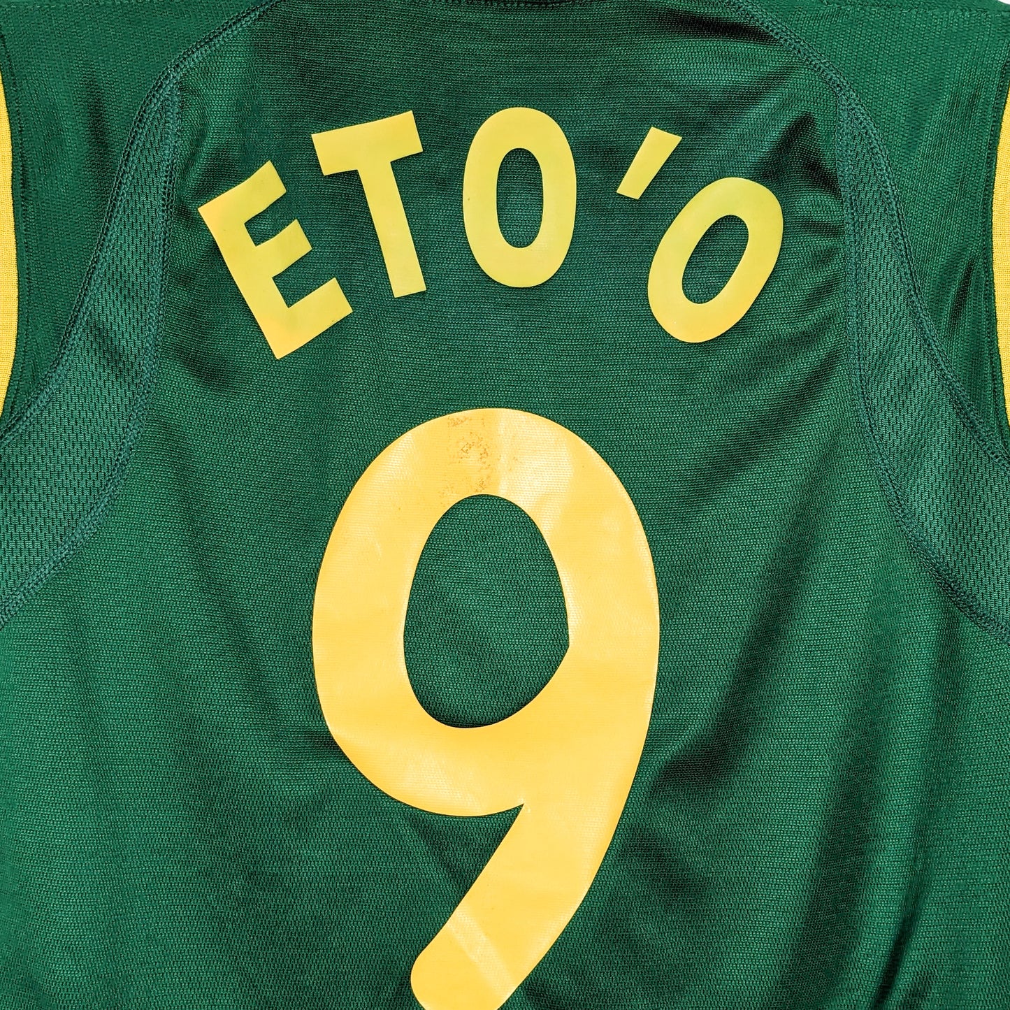 Authentic Cameroon 2002/03 Home - Eto'o #9 Size S