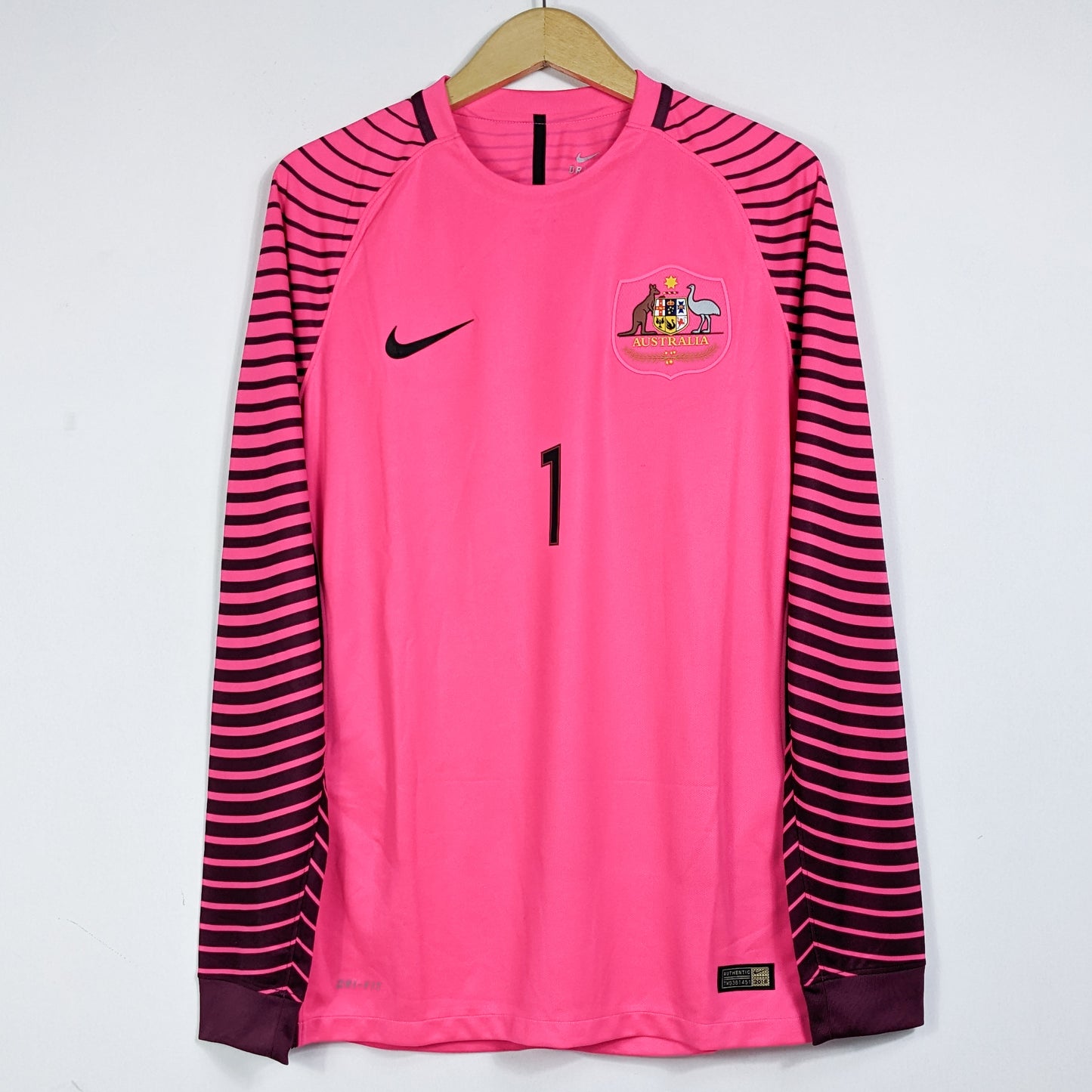 Authentic Australia 2016 GK - Ryan #1 Size M (Player Issue) (Long sleeve)