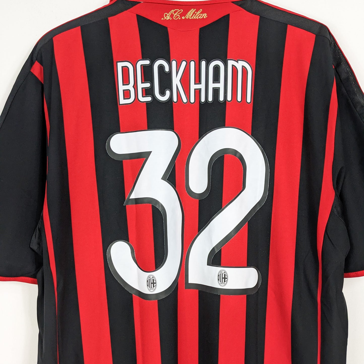 Authentic AC Milan 2007/08 Home - Beckham #32 Size XL (Bnwt)