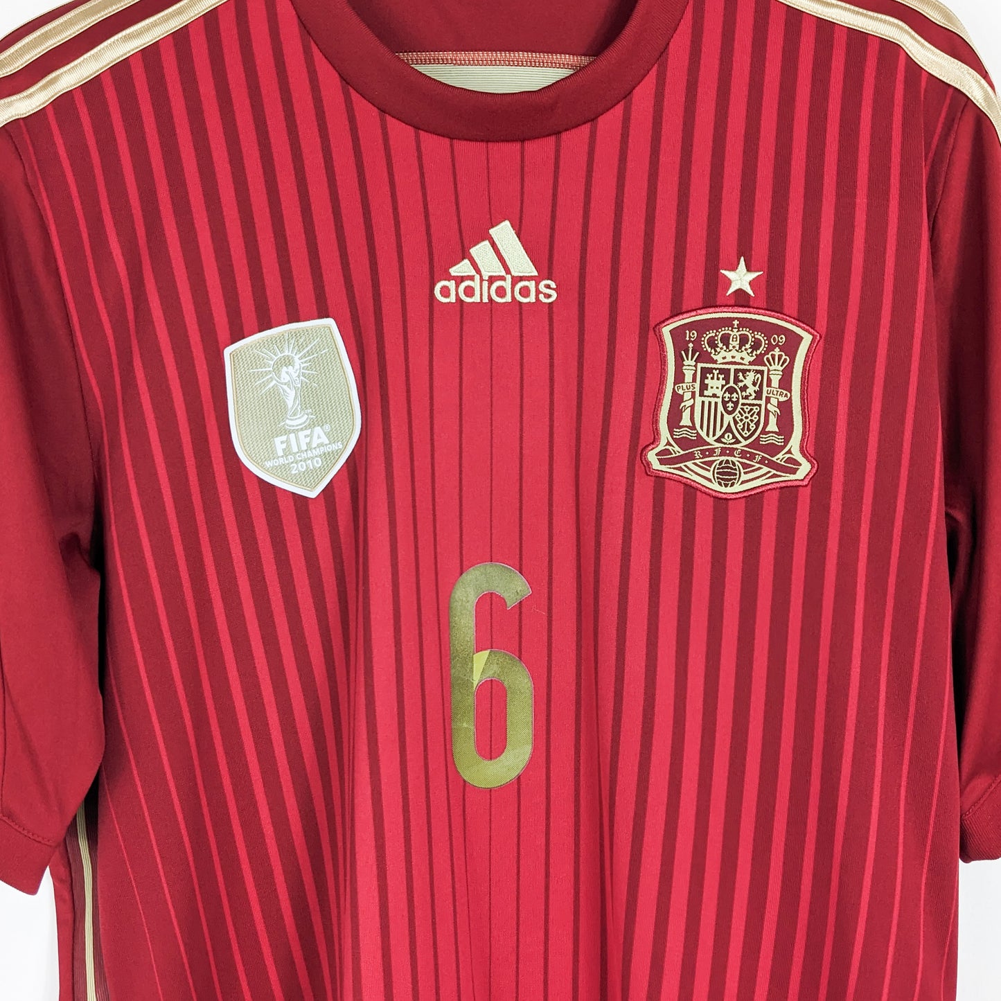 Authentic Spain 2014 Home - A. Iniesta #6 Size L