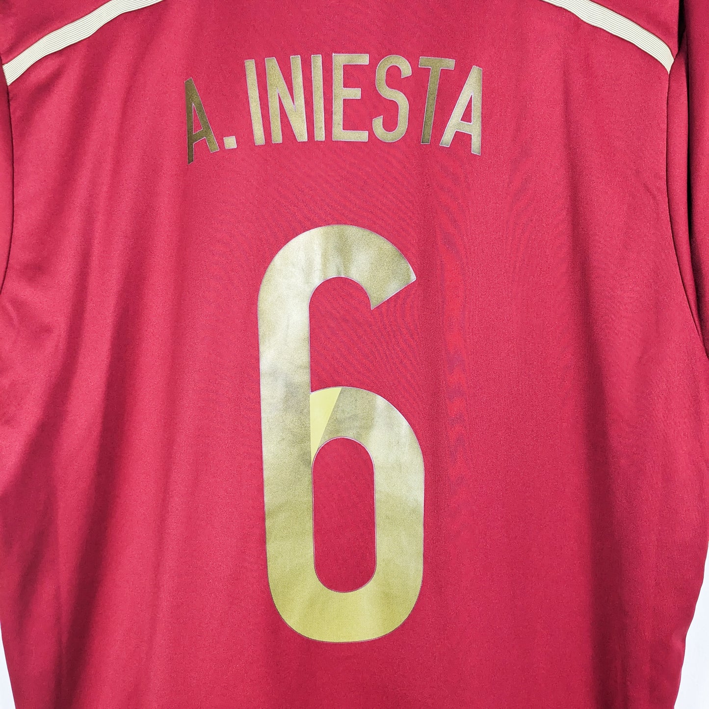 Authentic Spain 2014 Home - A. Iniesta #6 Size L