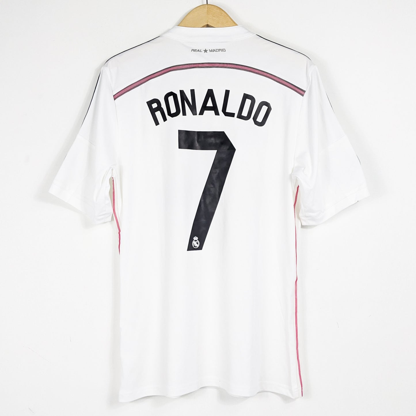 Authentic Real Madrid 2014/15 Home - Ronaldo #7 Size M (UCL)