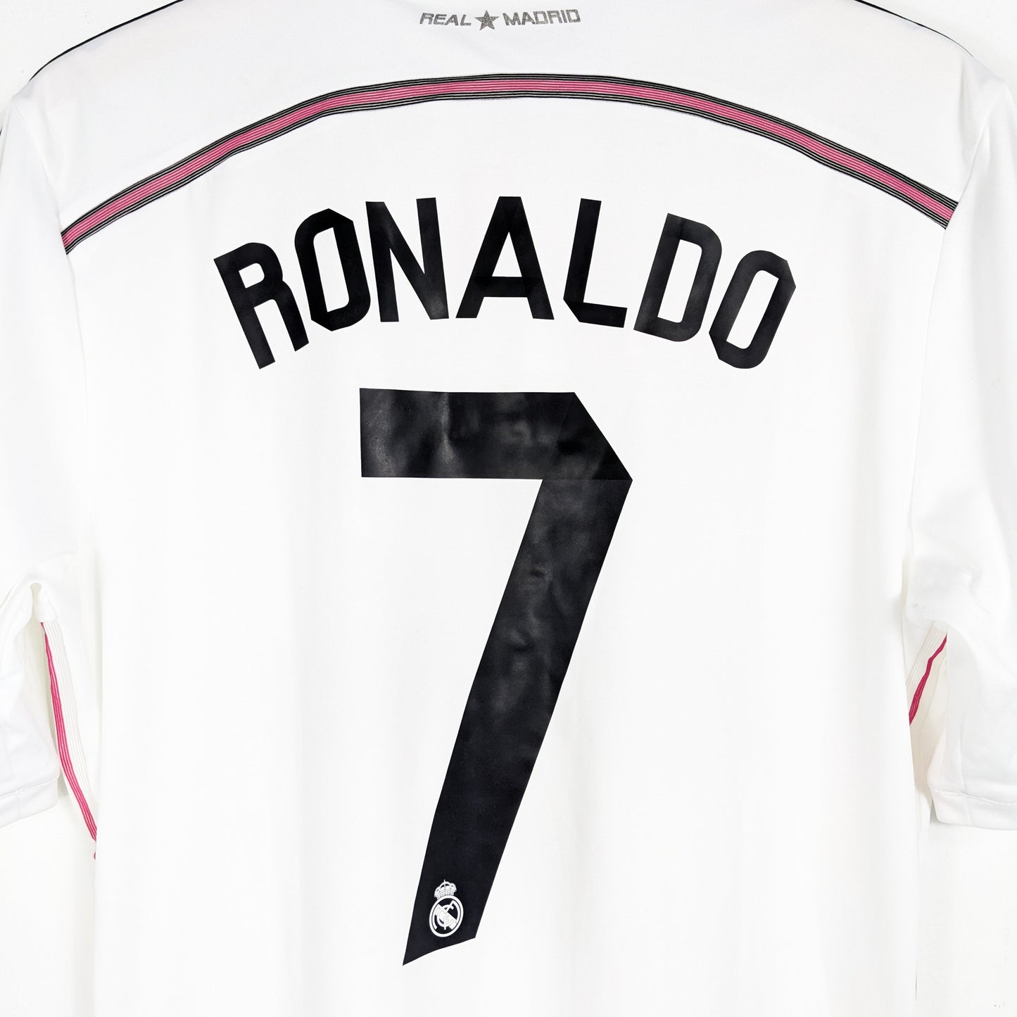 Authentic Real Madrid 2014/15 Home - Ronaldo #7 Size M (UCL)