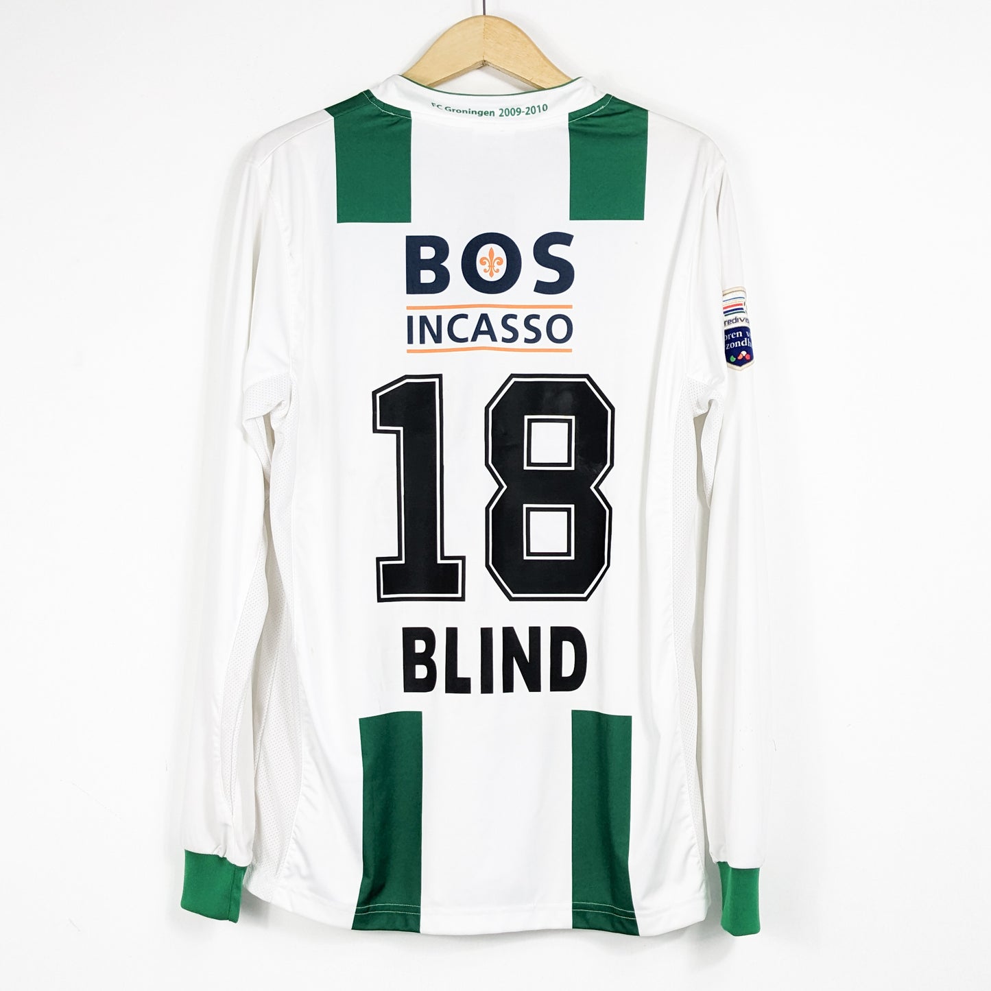 Authentic FC Groningen 2009/10 Home - Blind #18 Size L (Bnwt) (Longsleeve)