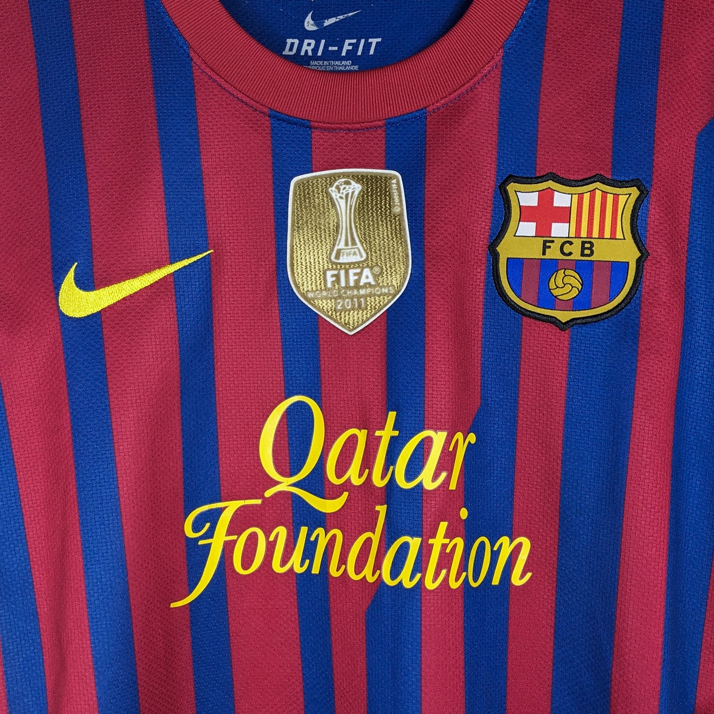 Authentic Barcelona 2011/12 Home - Fabregas #4 Size M