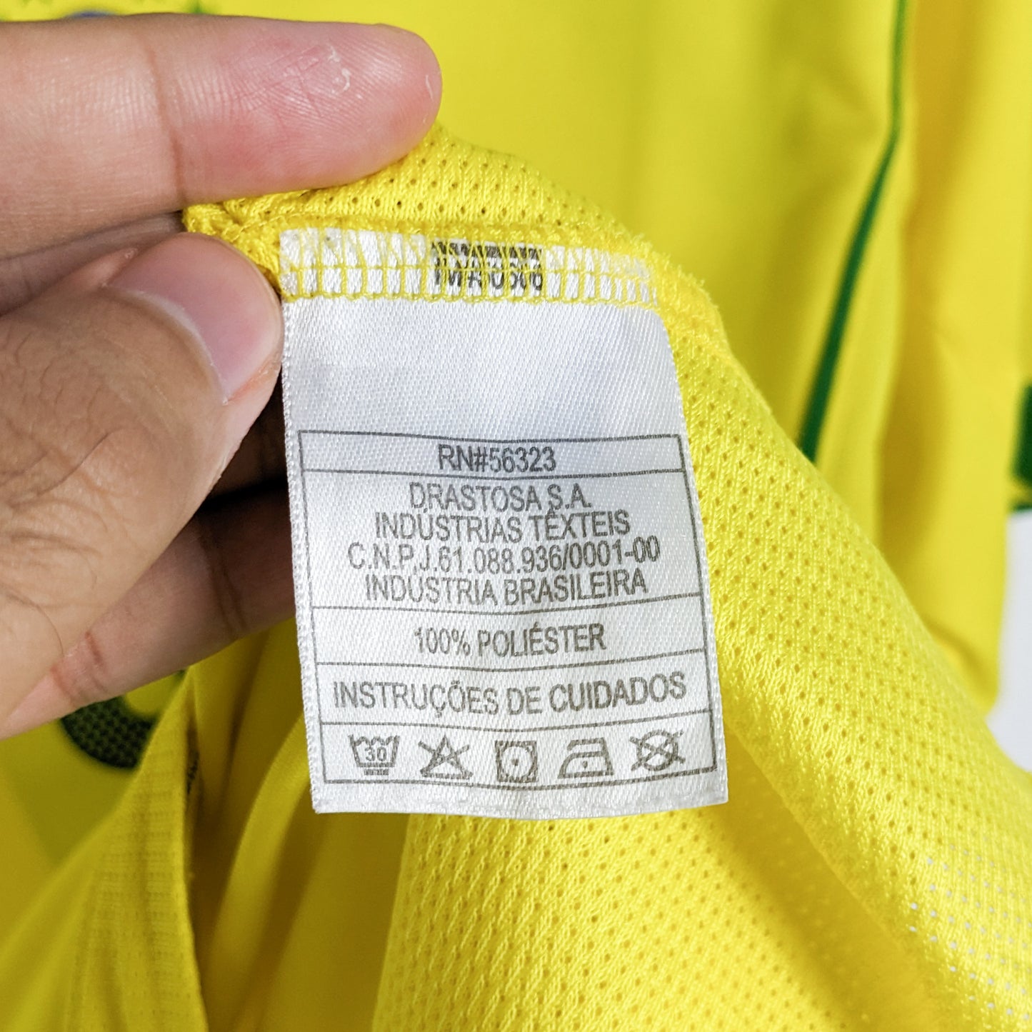 Authentic Brazil 2004 Home - Ronaldo #9 Size L