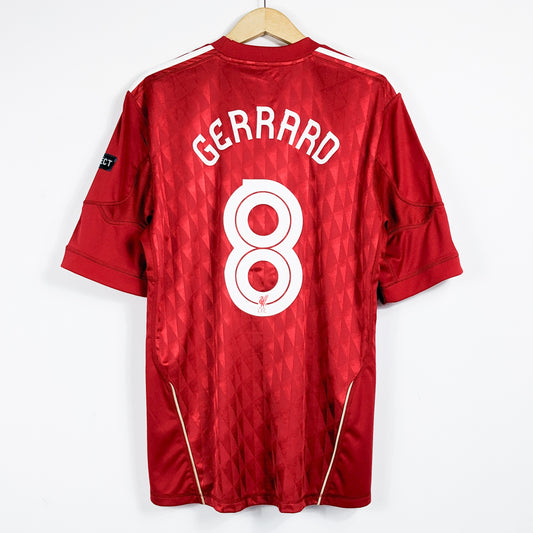 Authentic Liverpool 2010/11 Home - Gerrard #8 Size L (UEL)