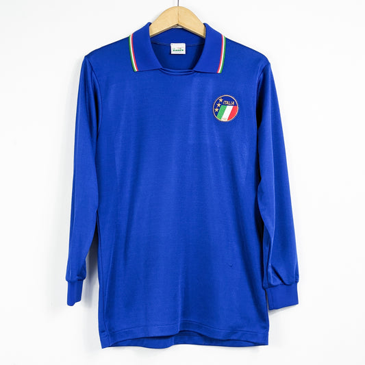 Authentic Italy 1986/89 Home - #7 Size L (Long sleeve) (Template)