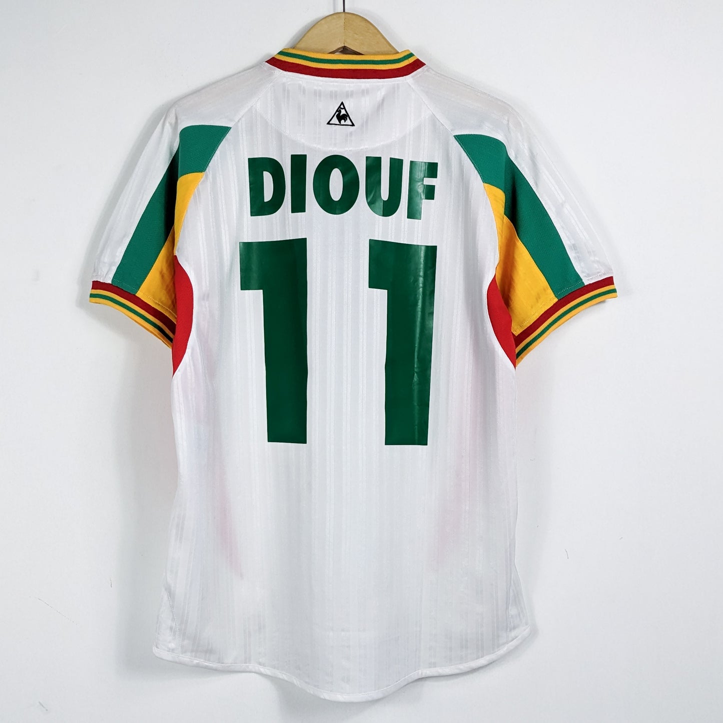 Authentic Senegal 2002 Home - Diouf #11 Size M