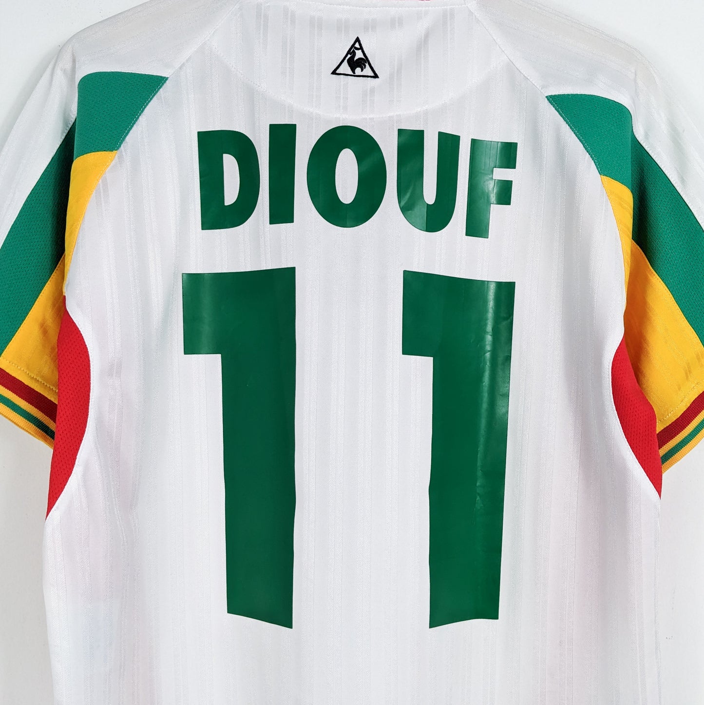 Authentic Senegal 2002 Home - Diouf #11 Size M