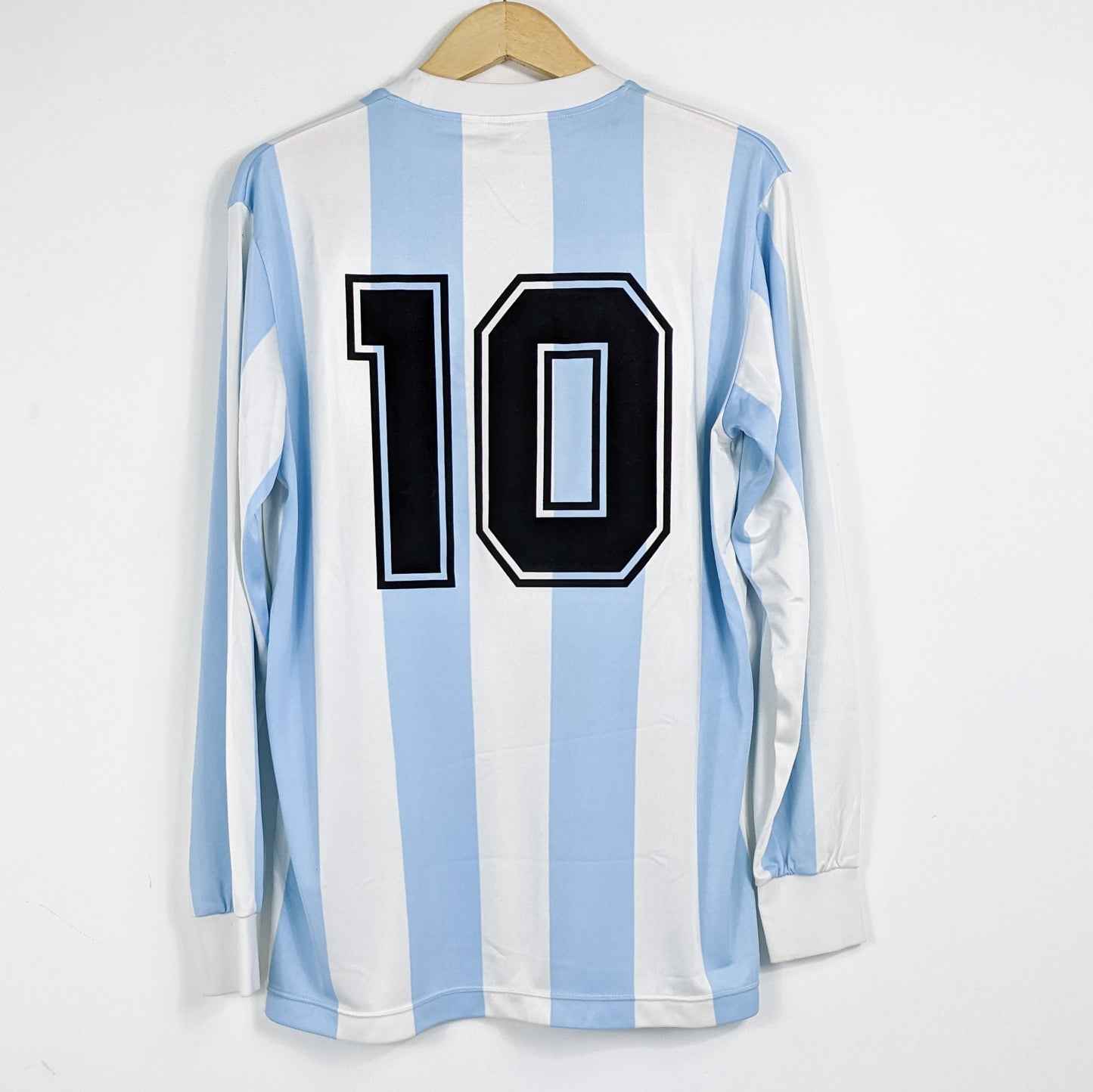 Authentic Argentina 1986 Home - Maradona #10 Size LL (Long sleeve) (Template)