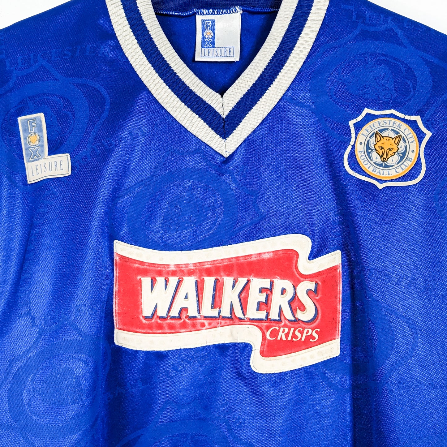 Authentic Leicester City 1997 Home - Heskey #11 Size L