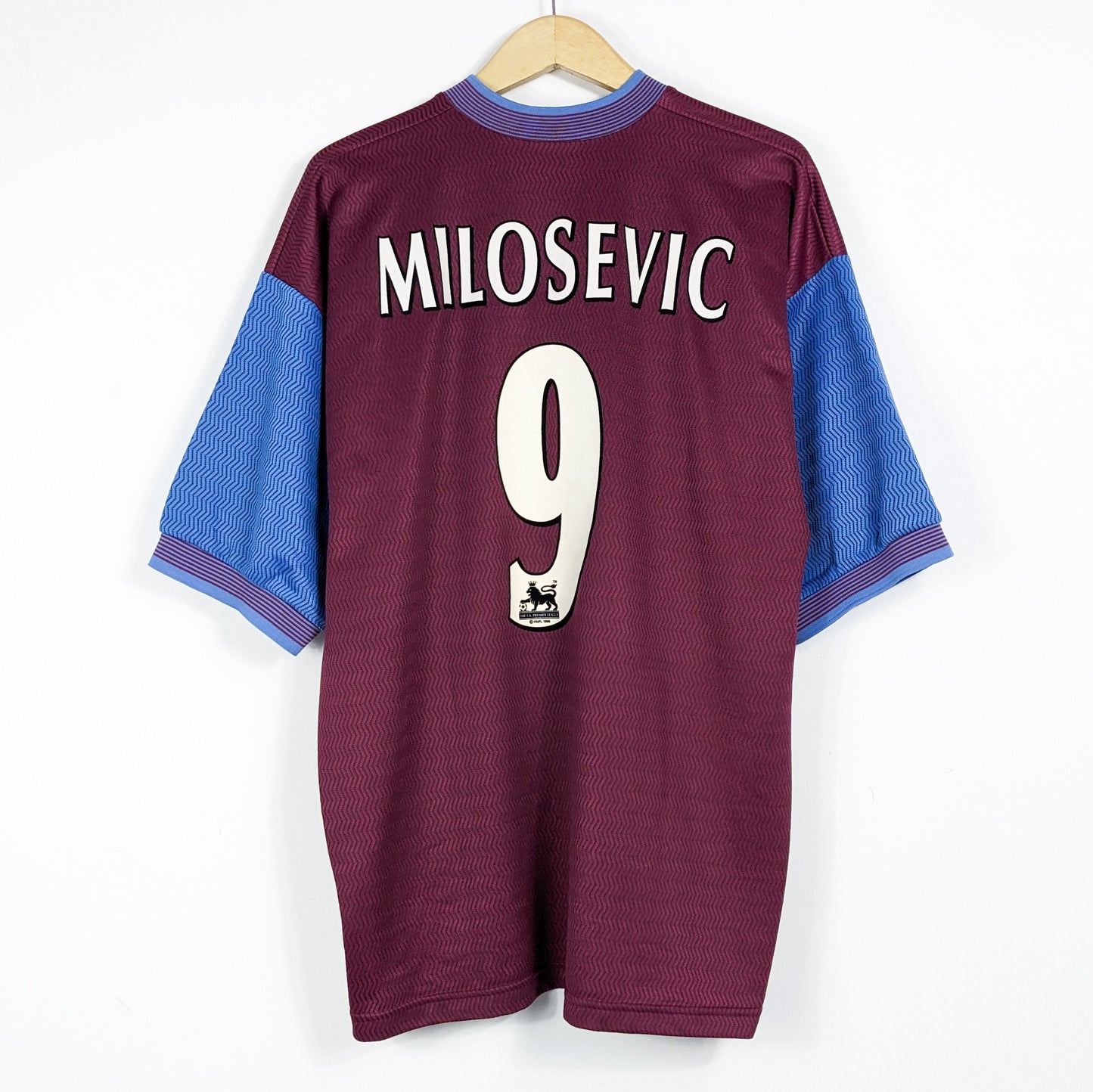 Authentic Aston Villa 1997/98 Home - Milosevic #9 Size XXL