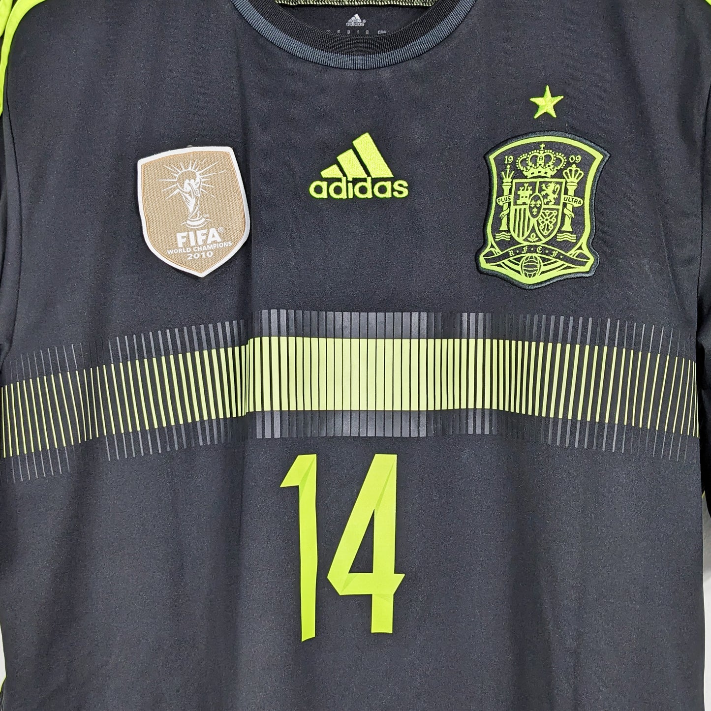 Authentic Spain 2014 Away - Alonso #14  Size L (World Cup)