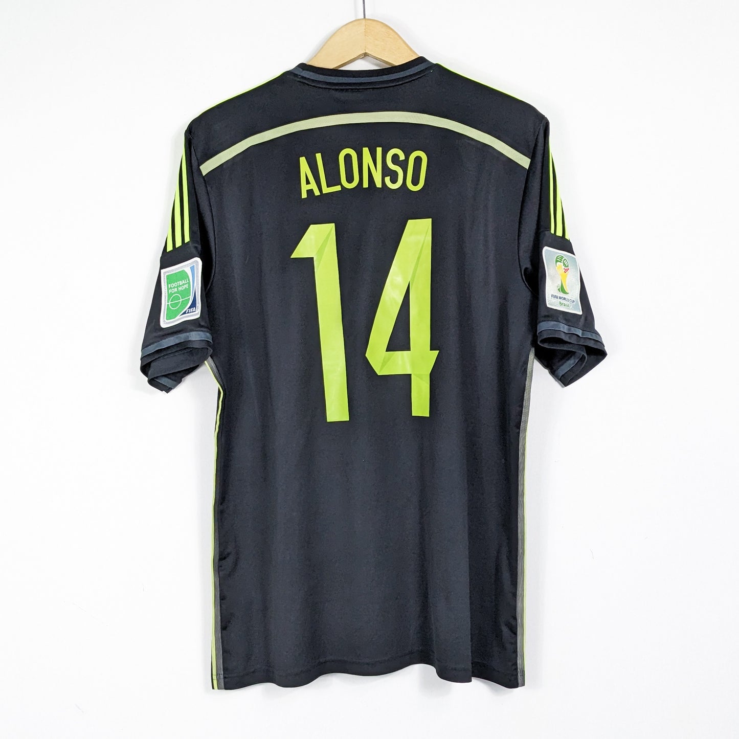 Authentic Spain 2014 Away - Alonso #14  Size L (World Cup)