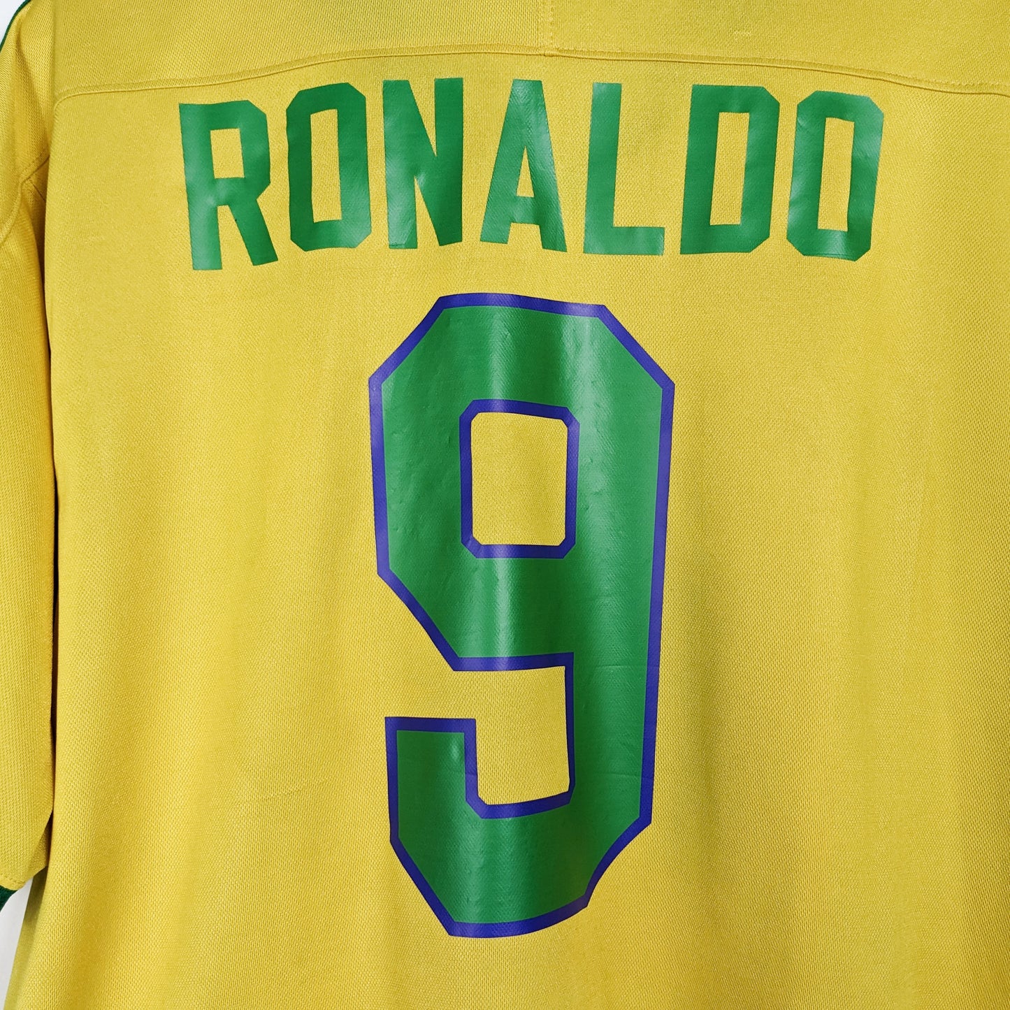 Authentic Brazil 1997-98 Home - Ronaldo #9 Size L