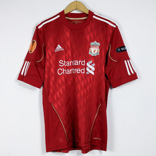 Authentic Liverpool 2010/11 Home - Gerrard #8 Size M (UEL)