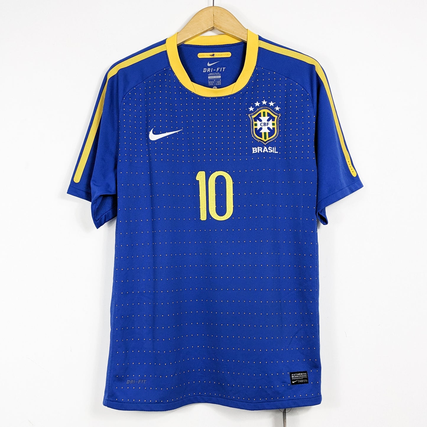 Authentic Brazil 2010 Away - Kaka #10 Size L