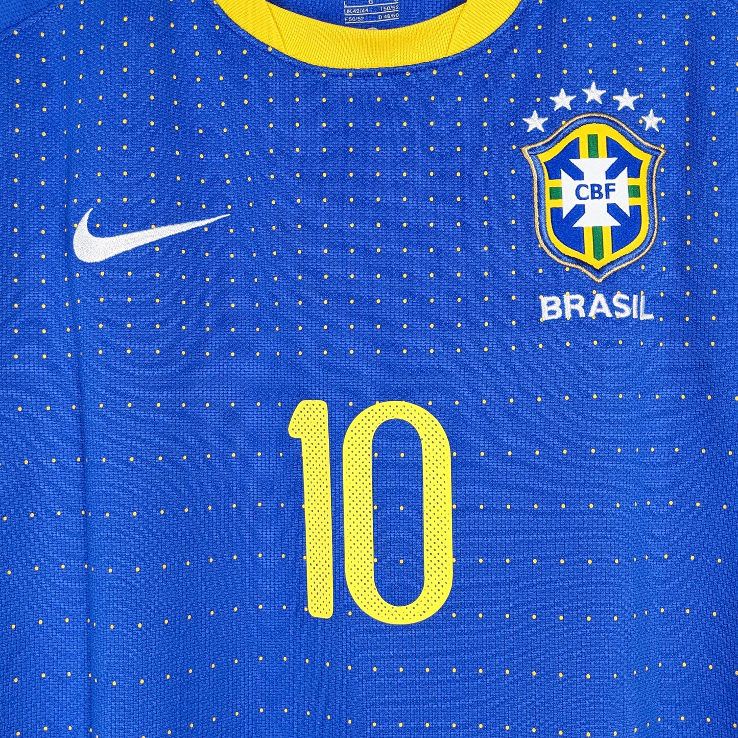 Authentic Brazil 2010 Away - Kaka #10 Size L