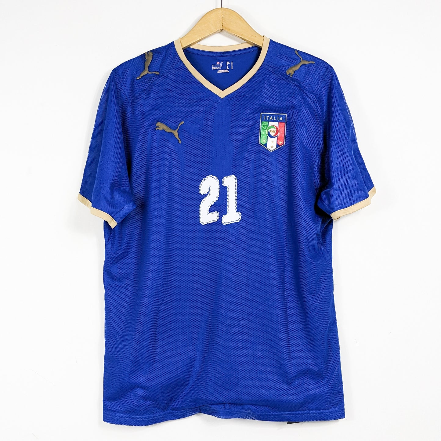 Authentic Italy 2008 Home - Pirlo #21 Size L