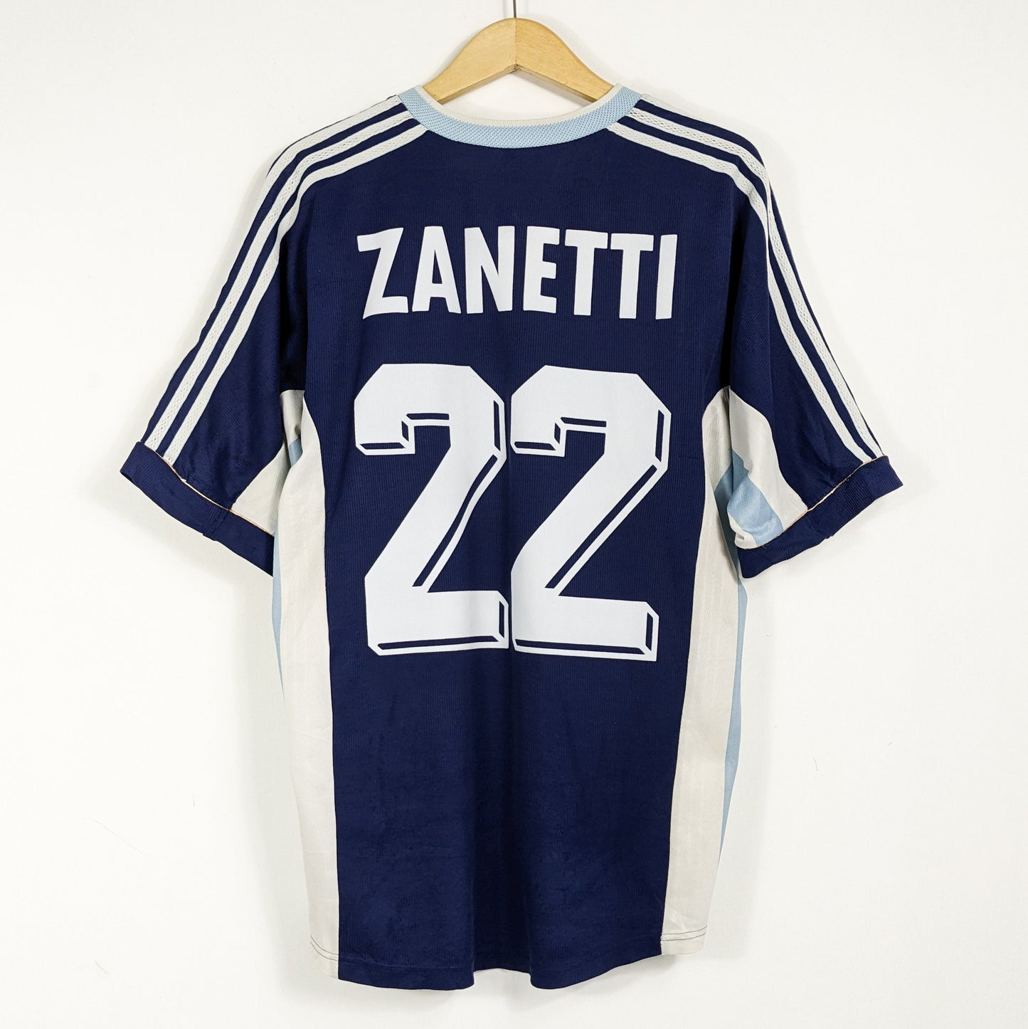 Authentic Argentina 1998 Away - Zanetti #22 Size L