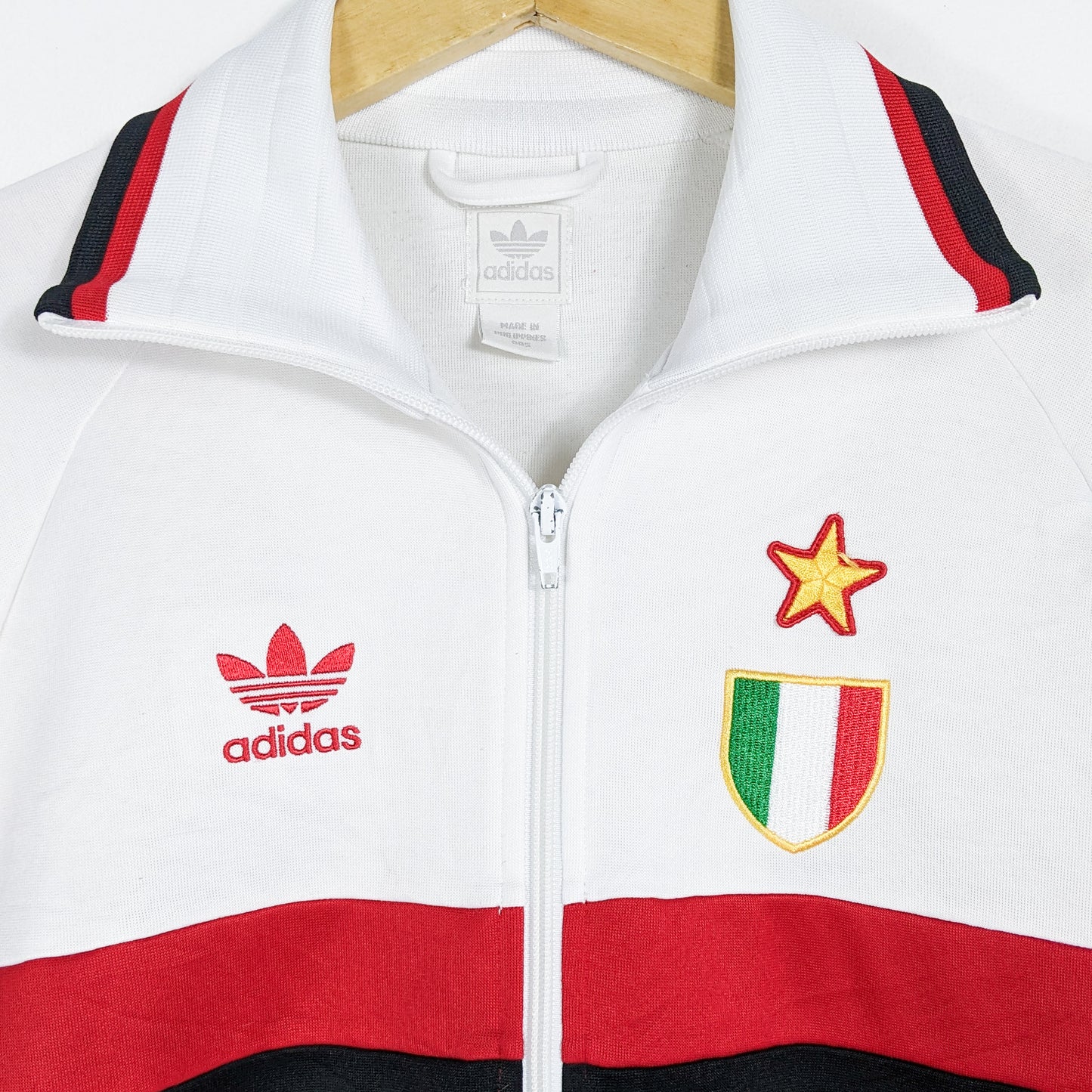 Authentic AC Milan Adidas Track Jacket Retro 1990/92 - Size M (Repro)